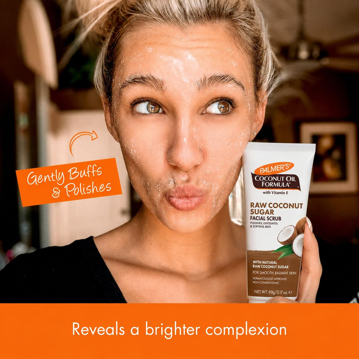 Palmer's Coconut Sugar Facial Scrub Exfoliator with Chamomile (3.17 Oz) Palmer's