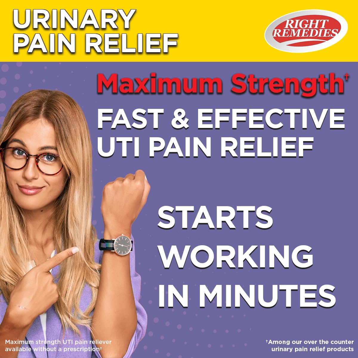 RIGHT REMEDIES Urinary Pain Relief Phenazopyridine HCl 99.5mg Tablets | Maximum Strength OTC for Fast Relief of UTI Pain, Burning and Bladder discomfort | Generic AZO Maximum Strength (72 Count) RIGHT REMEDIES buy australia supplements