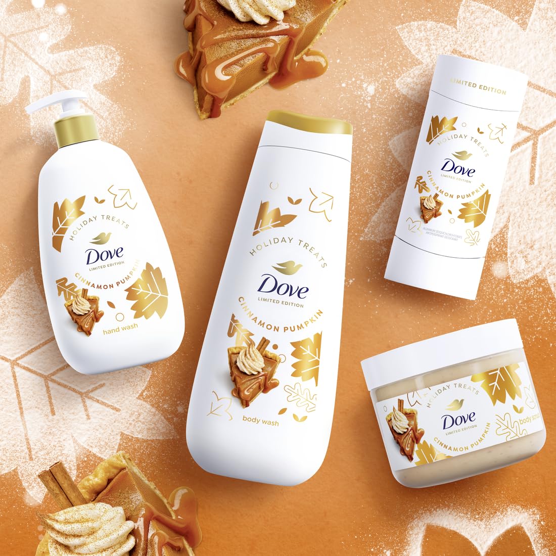 Dove Cinnamon Pumpkin Pie Body Scrub Exfoliates & Moisturizes Skin 15 OZ Dove
