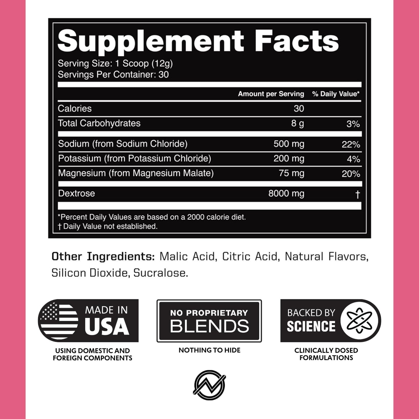 Outwork Nutrition Electrolytes Powder - Hydration Powder for Exercise Endurance & Muscle Cramp Relief - Instant Hydration, Electrolyte Drink Mix - Watermelon Flavor, 30 Serv