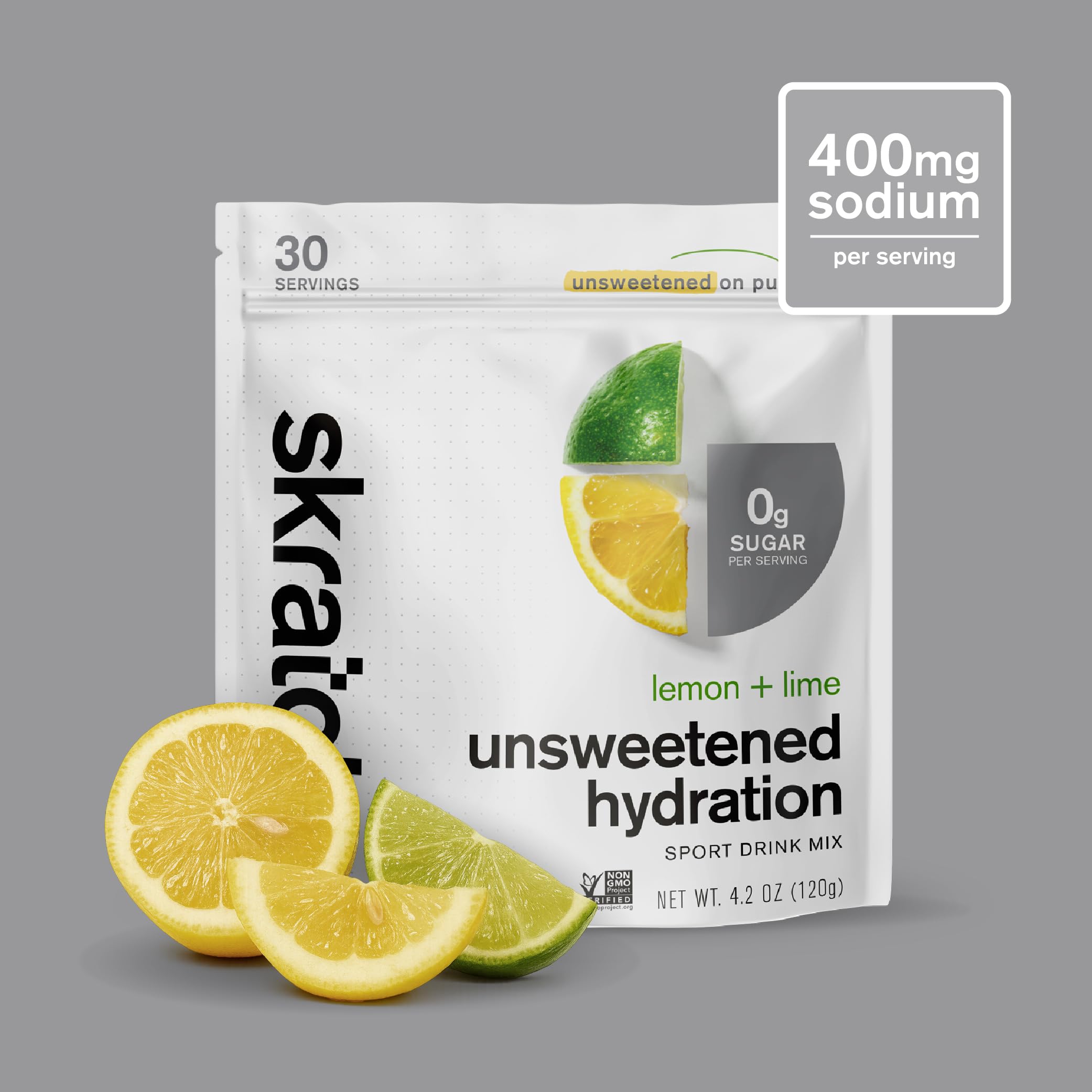 Skratch Labs Unsweetened Hydration Sport Drink Mix | Sugar Free | Electrolytes Booster | Lemon + Lime - 30 Servings | Non-GMO Skratch Labs buy australia supplements