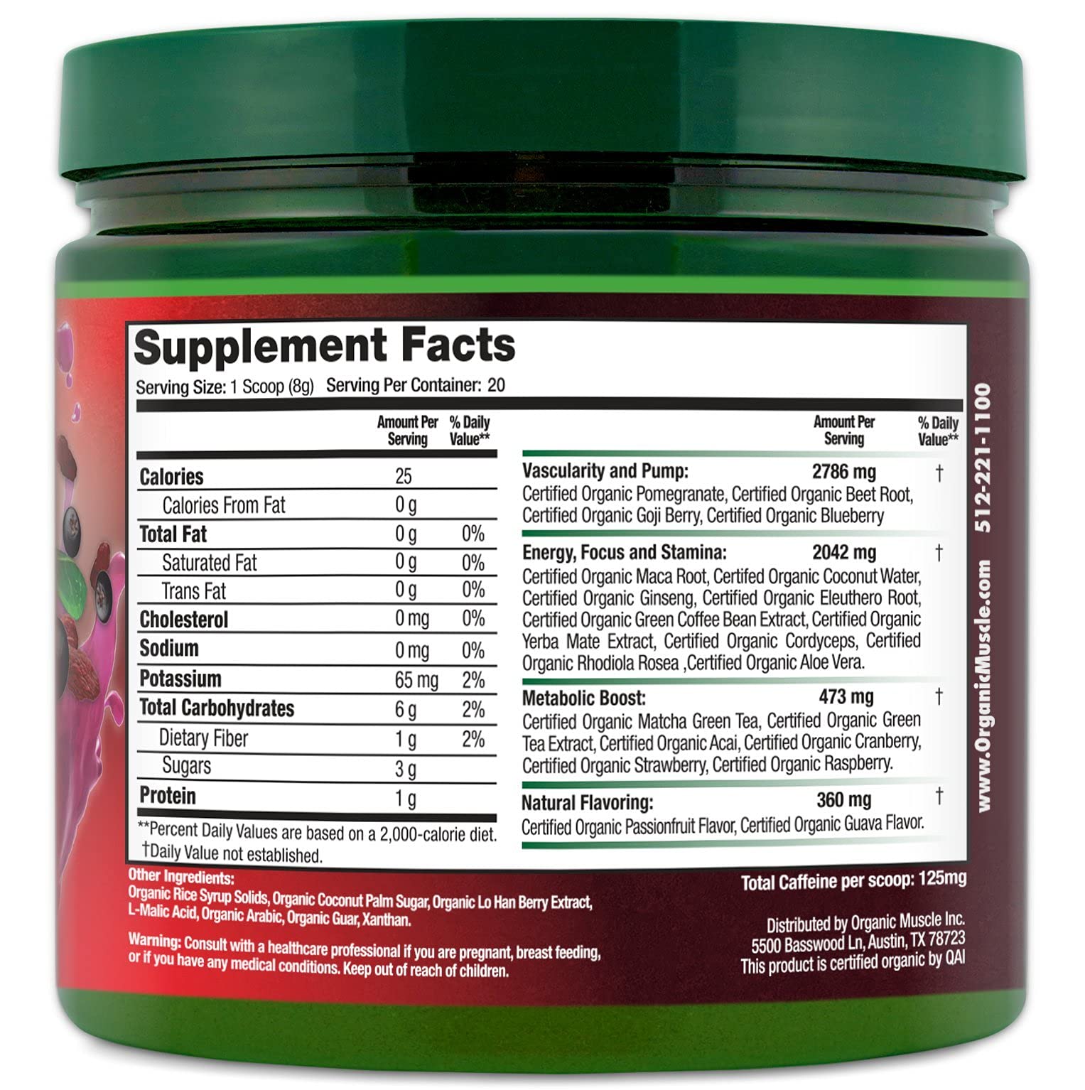 Organic Muscle Bundle - Pre-Workout Powder for Energy (Passionfruit Guava) + Replenisher Organic Muscle buy australia supplements
