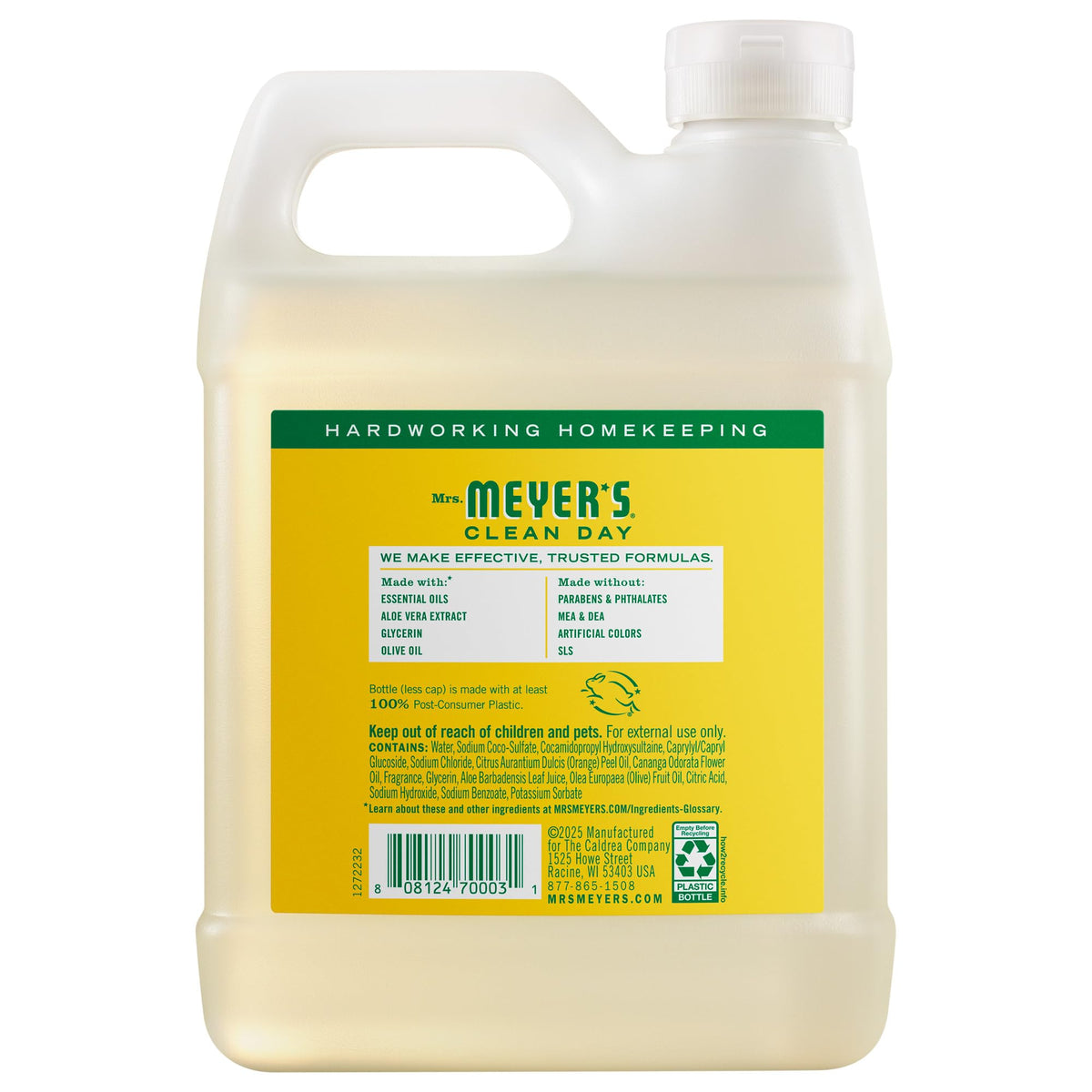 Mrs. Meyer's Clean Day Liquid Hand Soap Refill, Honeysuckle, 33 Oz Mrs. MEYER'S