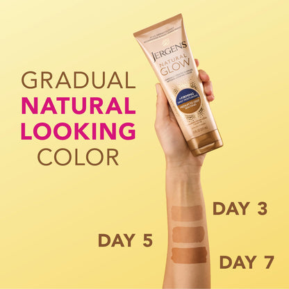Jergens Natural Glow + Firming Daily Moisturizer Medium to Tan Skin Tones 7.5oz Jergens