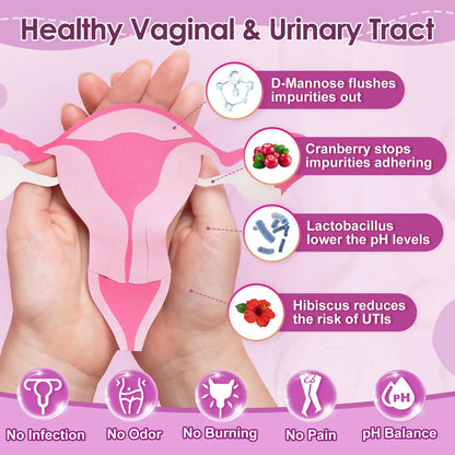 NATURE TARGET Probiotics for Women, 100 Billion CFUs Probiotic with Digestive Enzymes & Prebiotics, Vaginal Probiotics with Cranberry for Urinary Tract Health, NATURE TARGET