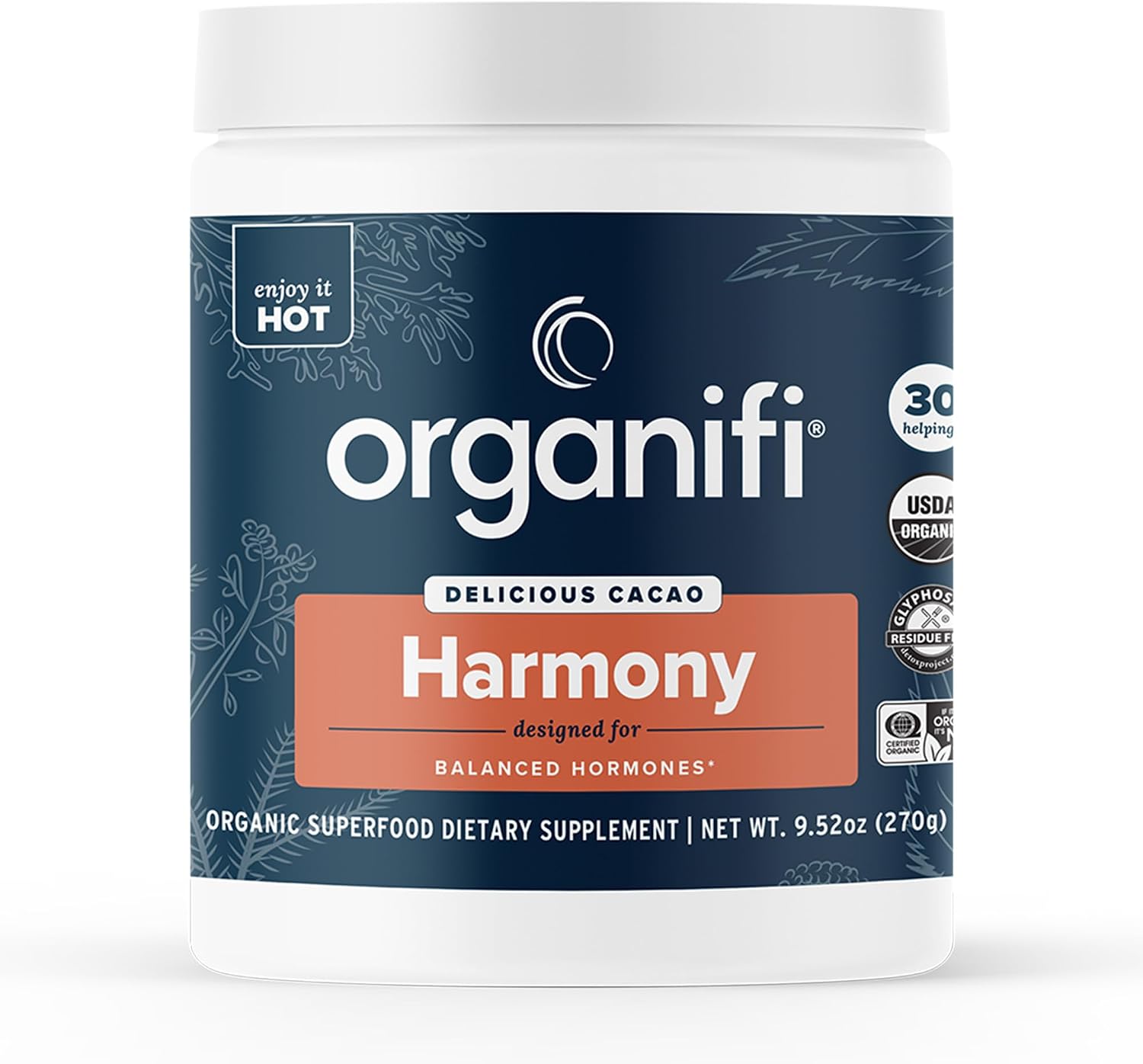 Organifi Harmony - Hormone Balance for Women with Cacao Superfood Powder, 30 Servings Gsupps Australia