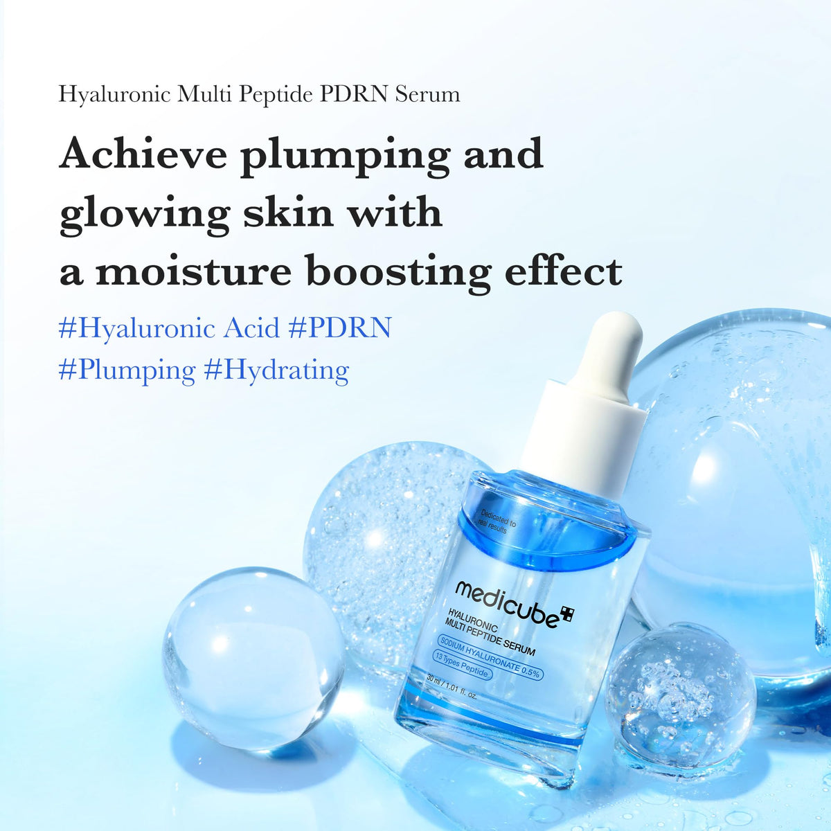 medicube Hyaluronic Multi Peptide PDRN Serum - Lightweight Hydrating Serum medicube