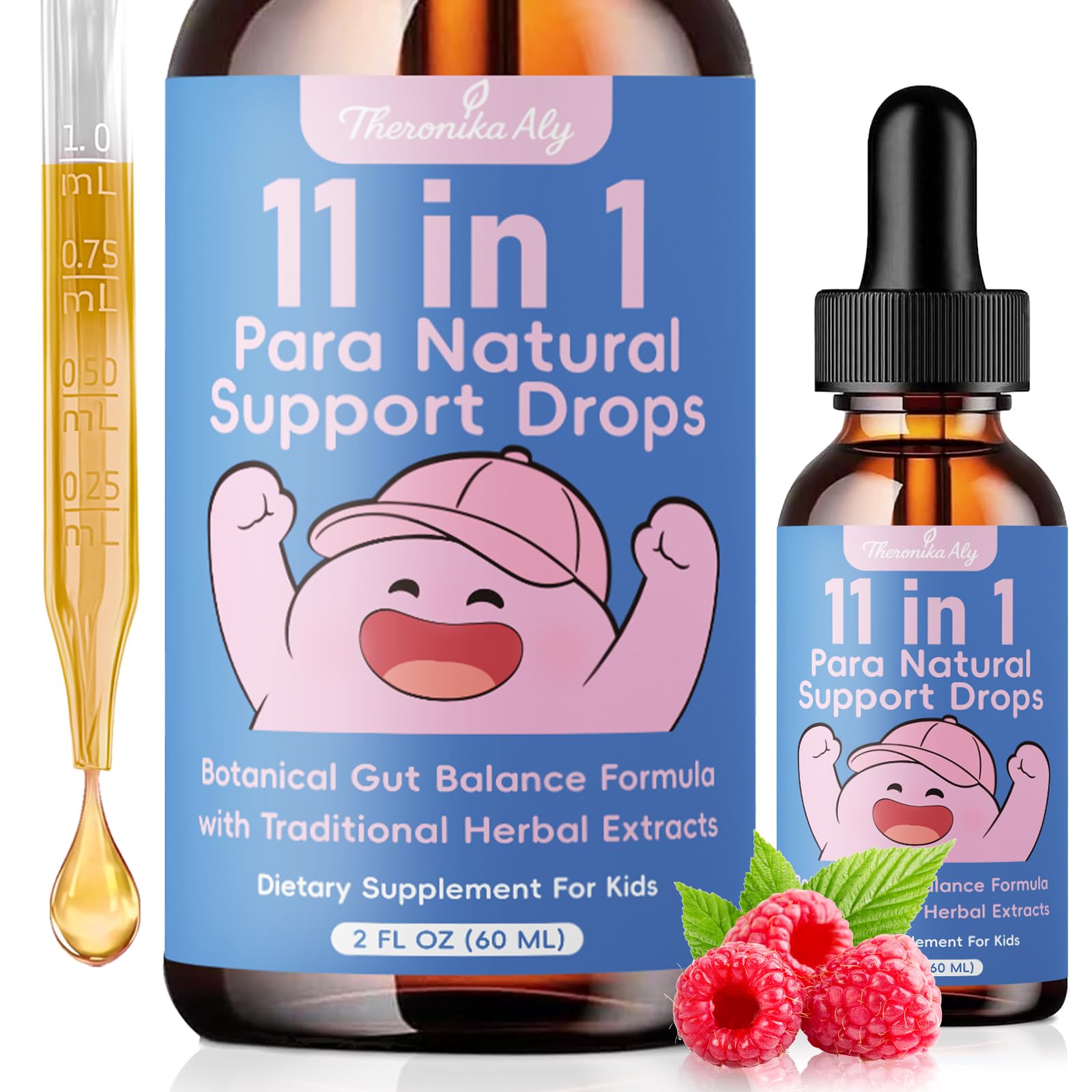 Theronika Aly Parasite Cleanse for Humans & Kids – Advanced Herbal Blend with Black Walnut, Wormwood, Clove, Digestive & Gut Balance Support, Alcohol-Free Liquid Drops, 30 Servings Theronika Aly buy australia supplements