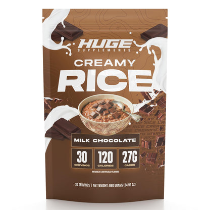 Huge Creamy Rice, Maple Brown Sugar, Rice Cereal (Cream of Rice Style), Quick & Easy Preparation, Fast-Digesting Carbohydrates, Sugar-Free, Creamy Texture, Pre & Post Workout Fuel, 30 Servings
