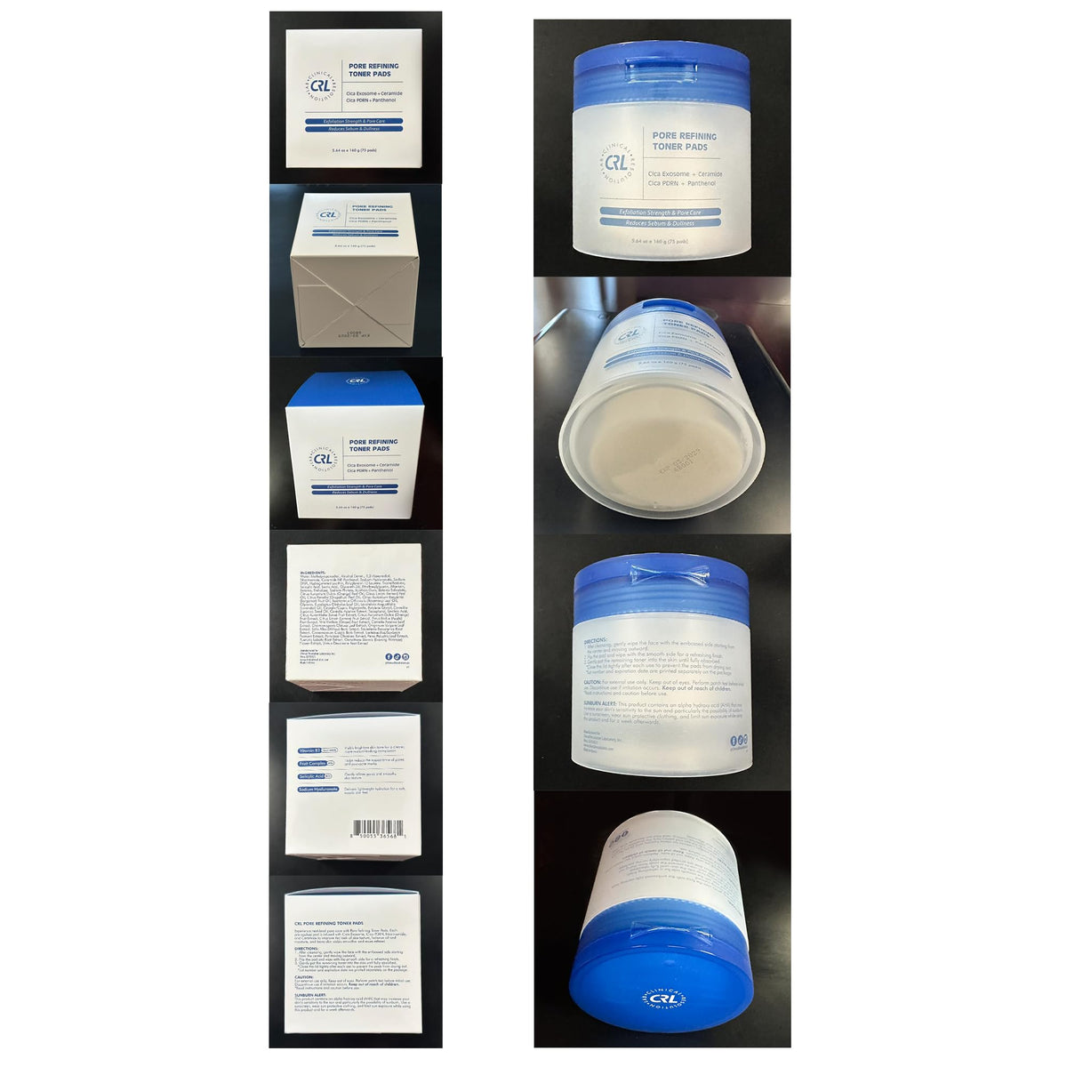 Clinical Resolution Exfoliating Pore Refining Toner Pads for Face, 75 Count Clinical Resolution