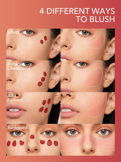 SHEGLAM Color Bloom Liquid Blush Makeup for Cheeks Matte Finish-Love Cake SHEGLAM