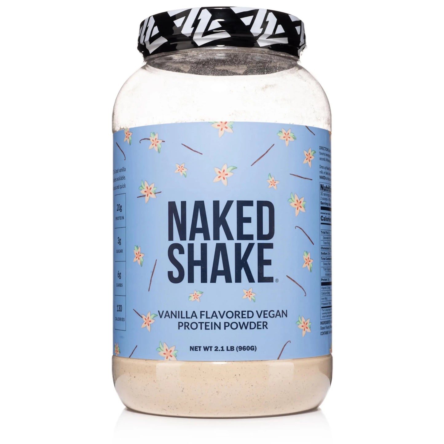NAKED Shake - Vanilla Protein Powder - Plant Based Protein Shake with Mct Oil, NSF Certified, Gluten-Free, Soy-Free, No Gmos Or Artificial Sweeteners - 30 Servings NAKED