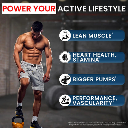L Arginine Capsules with L-Citrulline 1500mg - Nitric Oxide Booster for Stamina, Muscle, Energy & Vascularity - L-Arginine and Essential Amino Supplement for Extra Strength VITBOOST