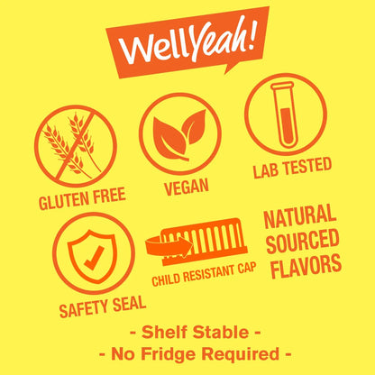 WellYeah Probiotics for Women Gummies - 10 Billion CFU - for Digestive Support, Gut Health, and Feminine Health Support - Natural Sourced Flavors - Vegan WellYeah