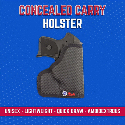 DeSantis Nemesis - Gun Pocket Holsters for Concealed Carry, Concealed Pocket Holster for Pistols, Revolvers, Soft, Designed for Comfort & Discreet Carry, Ambidextrous Gsupps Australia