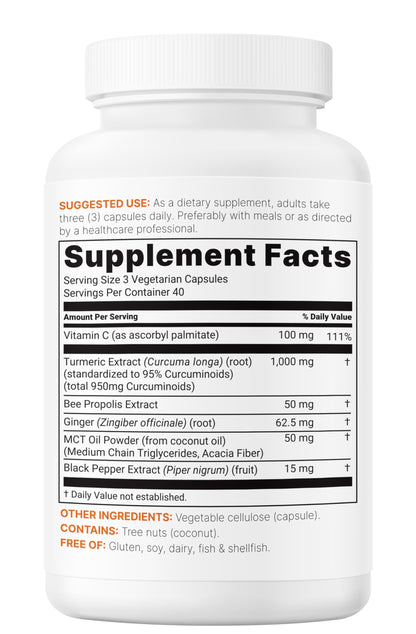 Micro Ingredients Pure Turmeric Curcumin Supplement 1,000mg – 95% Curcuminoids with Black Pepper & Ginger – High Absorption for Joint & Antioxidant Support Micro Ingredients