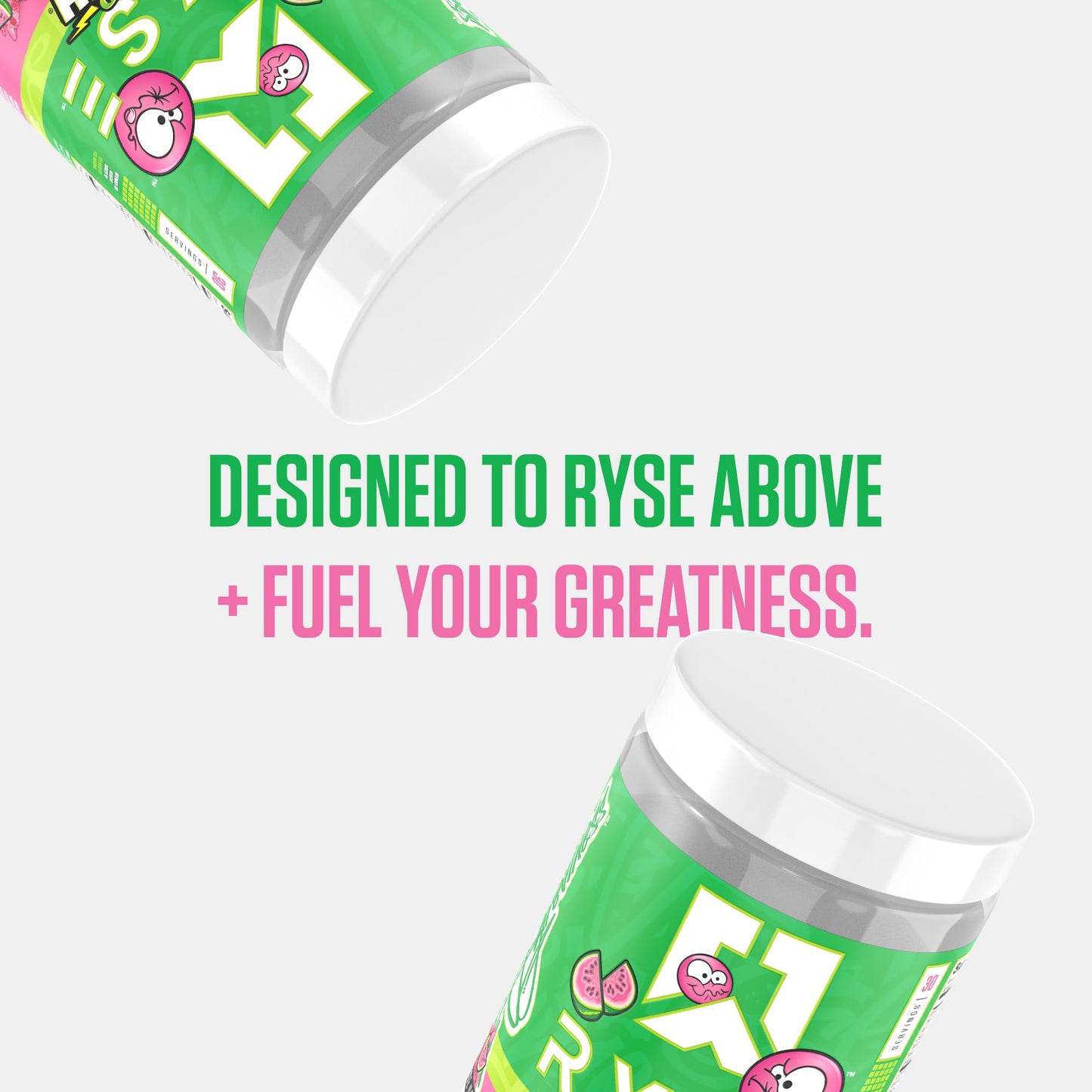 RYSE Loaded Pre Workout Powder - Strawberry Squeeze - Daily Pre-Workout for Men & Women with 390mg Caffeine, Beta Alanine, and Citrulline for Pump, Focus, and Energy - 30 Servings