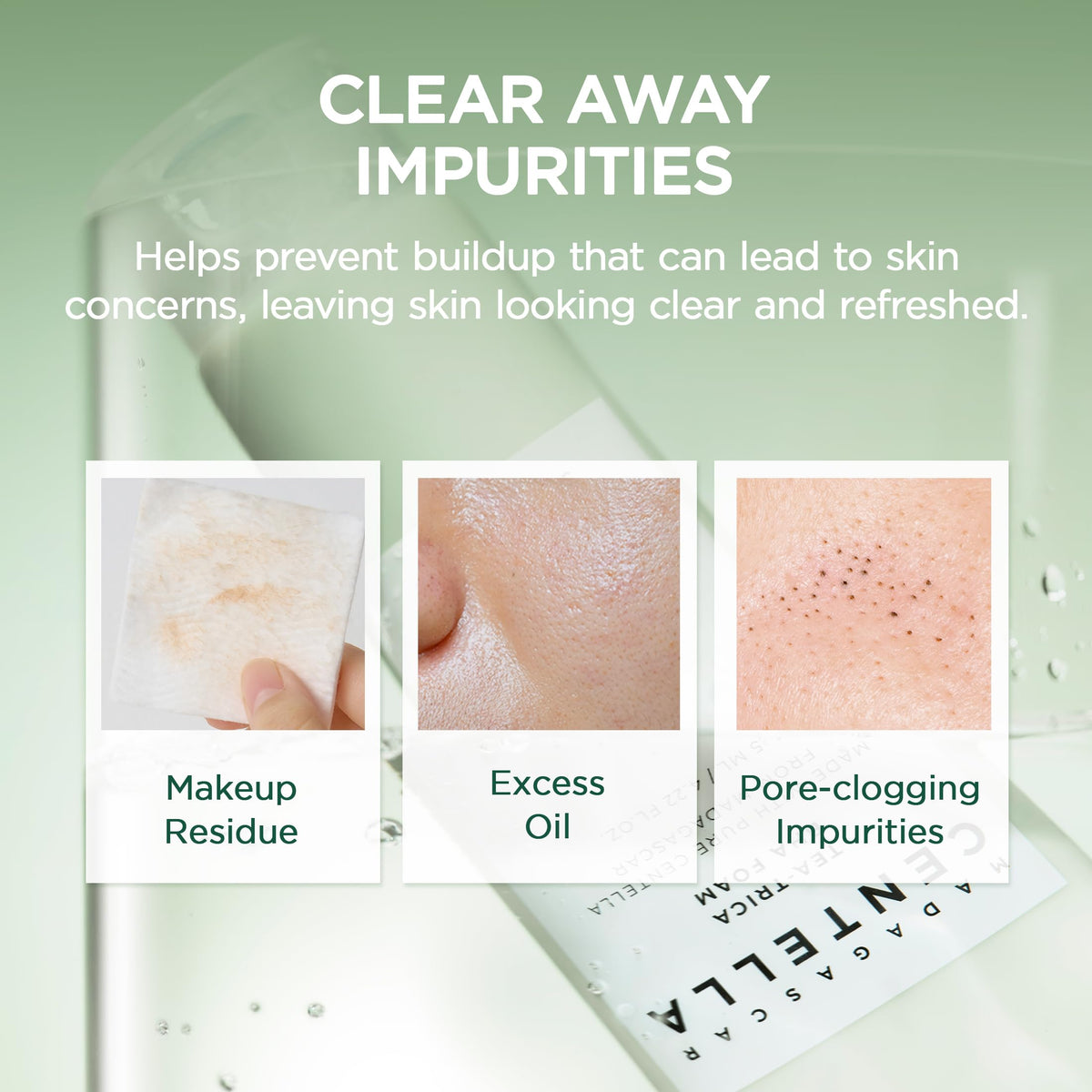 SKIN1004 Tea-Trica BHA Foam, Makeup Remover with Centella Asiatica & Tea Tree, Korean Face Cleanser for Oil & Sebum Balance, Cleansing Foam for Clearing Impurities, Korean Skin Care, 4.22 fl.oz /125ml SKIN1004