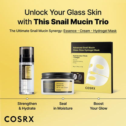 COSRX Snail Mucin 74% + Niacinamide 5% Dual Face Serum, 2.7 oz COSRX