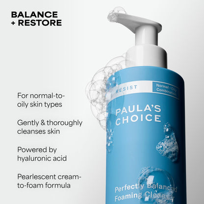Paula's Choice RESIST Perfectly Balanced Foaming Facial Cleanser, 6.4 Fl Oz Paula's Choice