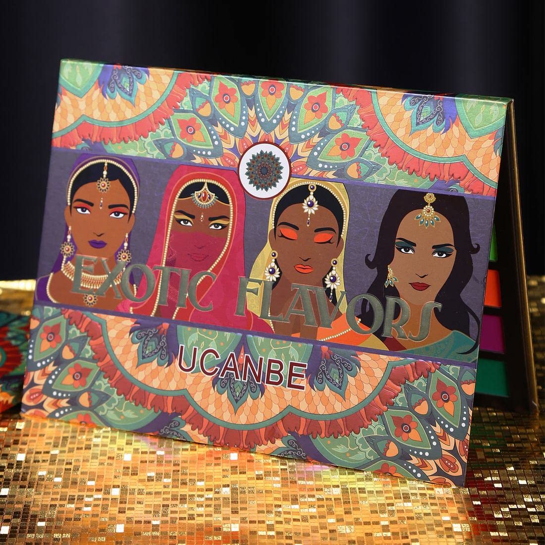 UCANBE EXOTIC FLAVORS Neon Eyeshadow Makeup Palette - 48 Colorful High Pigmented - Rainbow Matte Shimmer Glitter Eye Shadow Make Up Pallet Gift Set UCANBE