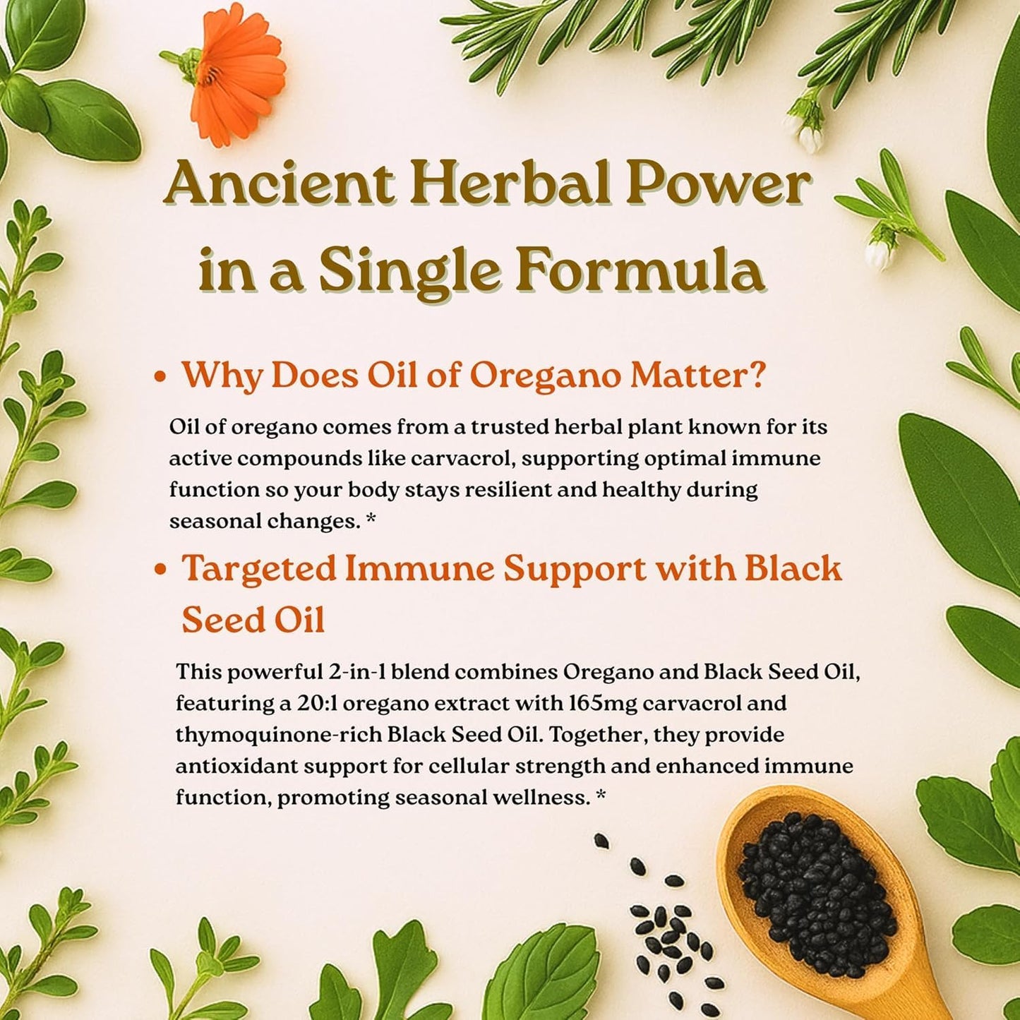 Micro Ingredients Oil of Oregano Softgels, 300 Count | 2 in 1 Formulated | 4X Strength Carvacrol & Thymoquinone | Plant Based, Non-GMO Micro Ingredients