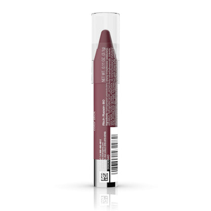 Neutrogena MoistureSmooth Color Stick for Lips, Moisturizing and Conditioning Lipstick with a Balm-Like Formula, Nourishing Shea Butter and Fruit Extracts, 80 Rich Raisin,.011 oz Neutrogena