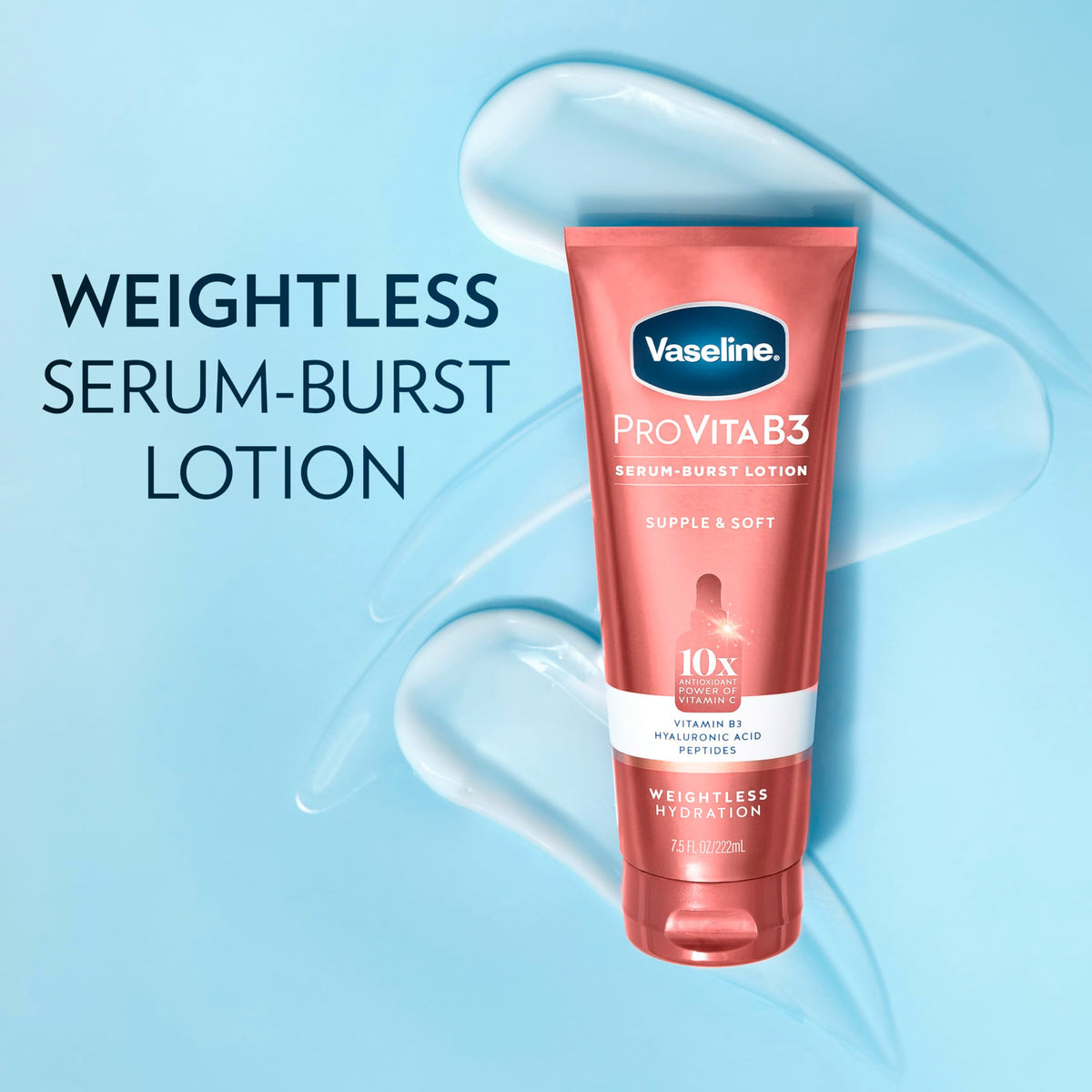 Vaseline Pro VitaB3 Serum Burst Body Lotion Supple & Soft 7.5oz Vaseline