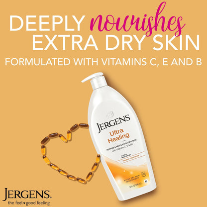 Jergens Ultra Healing Body Lotion, Moisturizer for Dry Skin, 32 fl oz Jergens