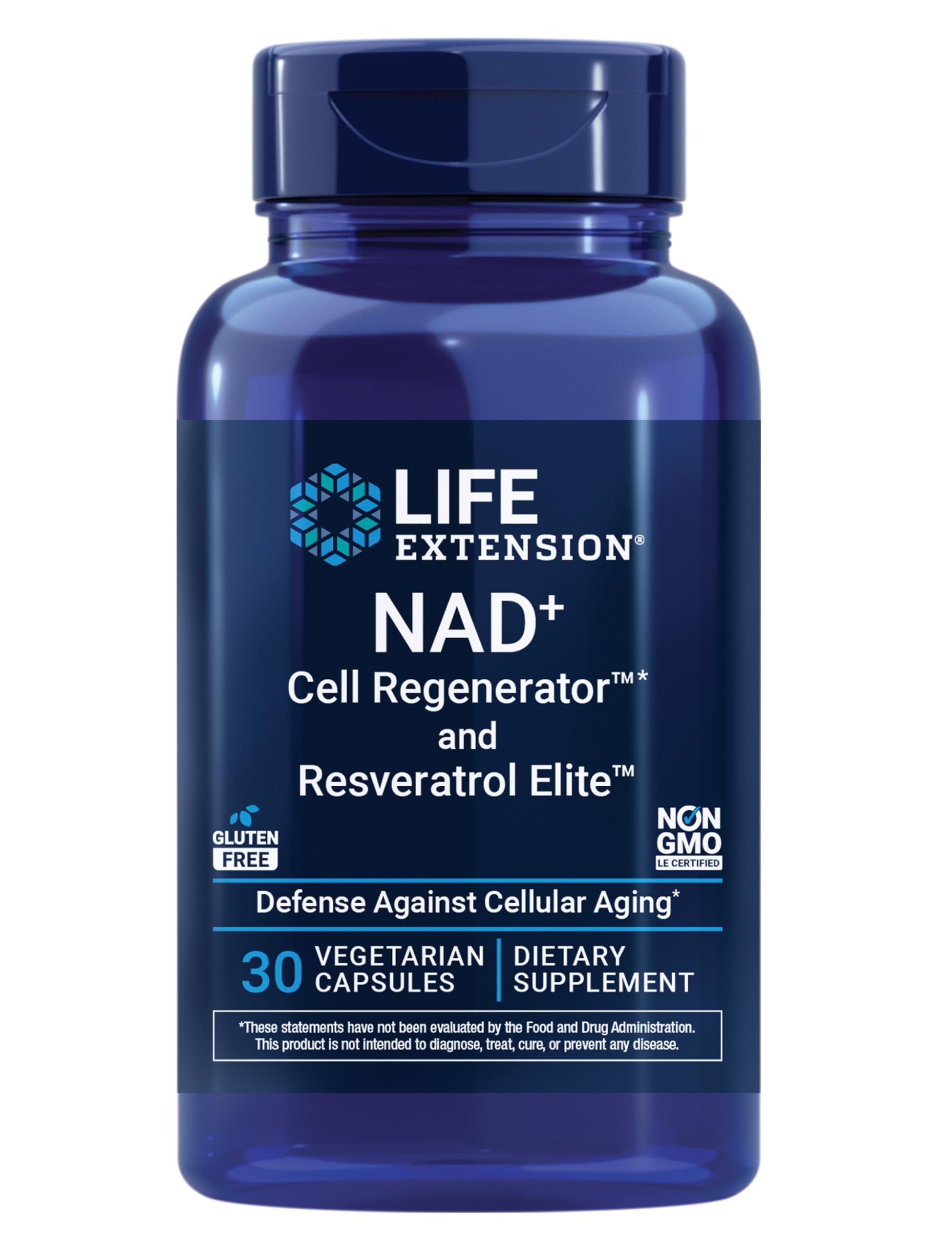 Life Extension NAD+ Cell Regenerator™ and Resveratrol Elite™*, nicotinamide riboside, Trans-resveratrol, quercetin, Fisetin, Heart Health, Healthy Aging, Vegetarian, Non-GMO, Gluten Free, 30 Capsules Life Extension buy australia supplements