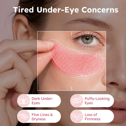 Retinol Caffeine Eye Patches, with Hydrolyzed Collagen, Peptides, 60 Pcs Ossjds