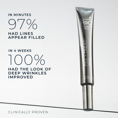 RoC Derm Correxion Fill+Treat Retinol Serum, Deep Wrinkle Filler for Face RoC