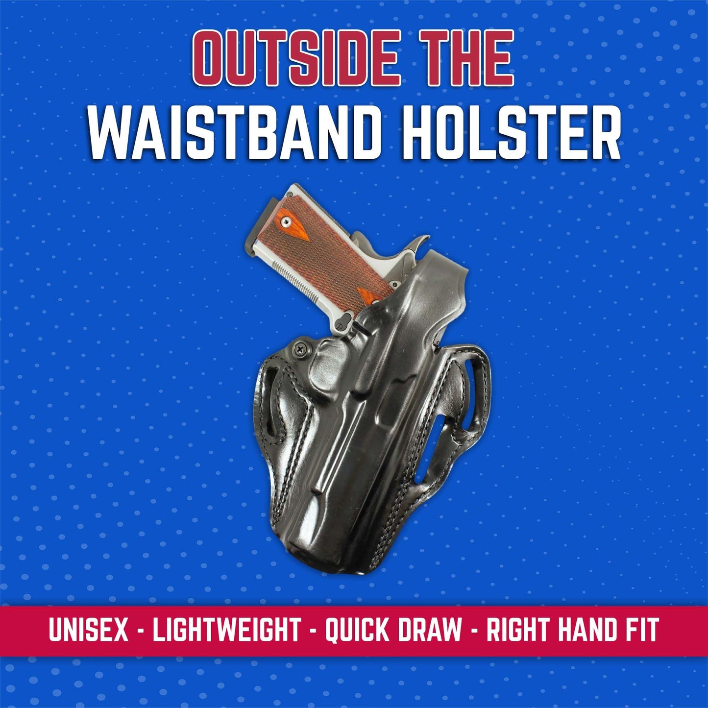 DeSantis Thumb Break Scabbard - OWB Gun Holster for Men and Women, Leather Belt Slide Holster for Pistols, Exact Molding, Secure and Highly Concealable OWB Carry Gsupps Australia