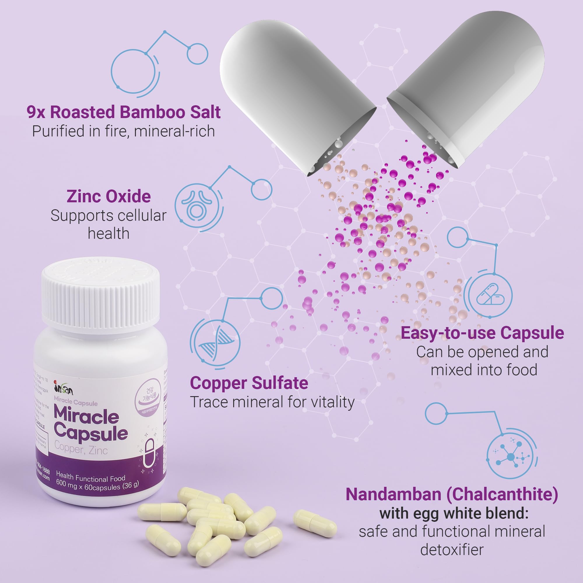 INSANORIGINS Miracle Capsule Immune Defense Support Supplement 18g (600mg - 30 Capsules) [Starter Pack] INSANORIGINS buy australia supplements