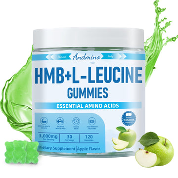 andmino HMB and L-Leucine Gummies, 3000mg, with Trehalose, for Muscle Growth, Muscle Relief and Workout Recovery, for Adults & Elder, Non-GMO andmino buy australia supplements