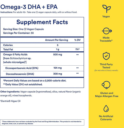 Ritual Natal Choline and Vegan Omega 3 Supplement Bundle - Support Baby's Cognitive Function When Taken During Pregnancy and Postpartum - Bioavailable Omega-3 DHA and EPA - 30 Servings