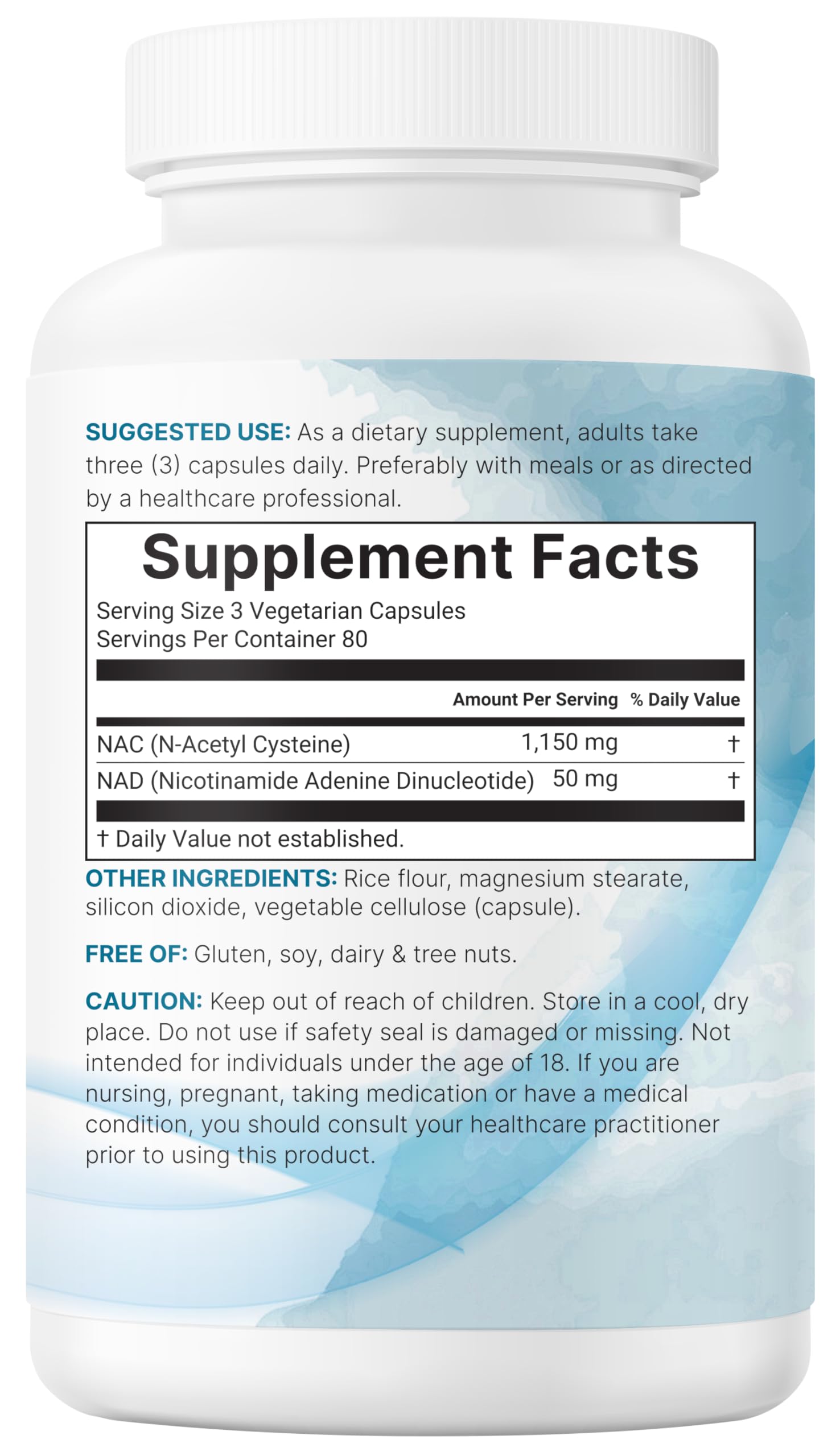 Micro Ingredients NAC with NAD+, 240 Vegetarian Capsules | 1,200 mg Per Serving | 2-in-1 N-Acetyl-L-Cysteine with Nicotinamide Adenine Dinucleotide Micro Ingredients buy australia supplements