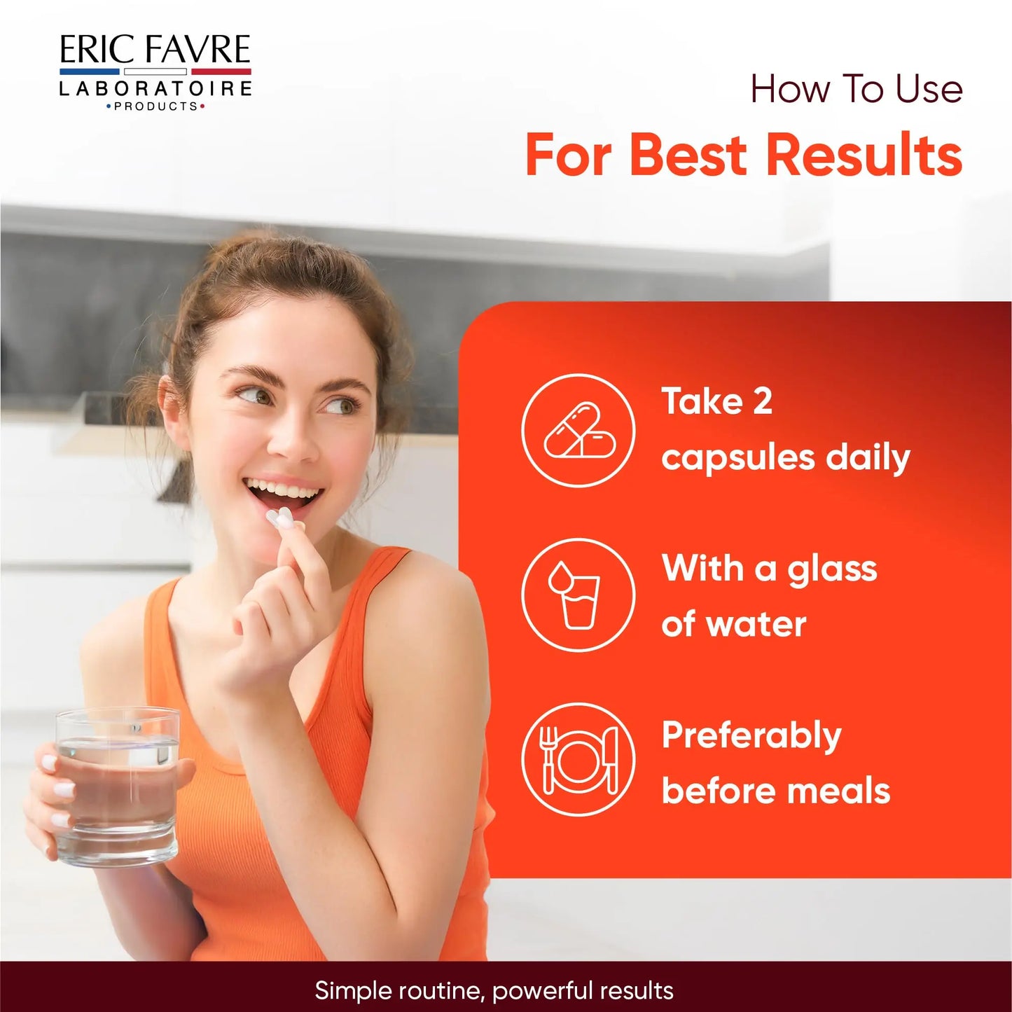 ERIC FAVRE Probiotics for Women Digestive Health – Triple Action with Prebiotics and Postbiotics, Reduces Bloating & Gas ERIC FAVRE
