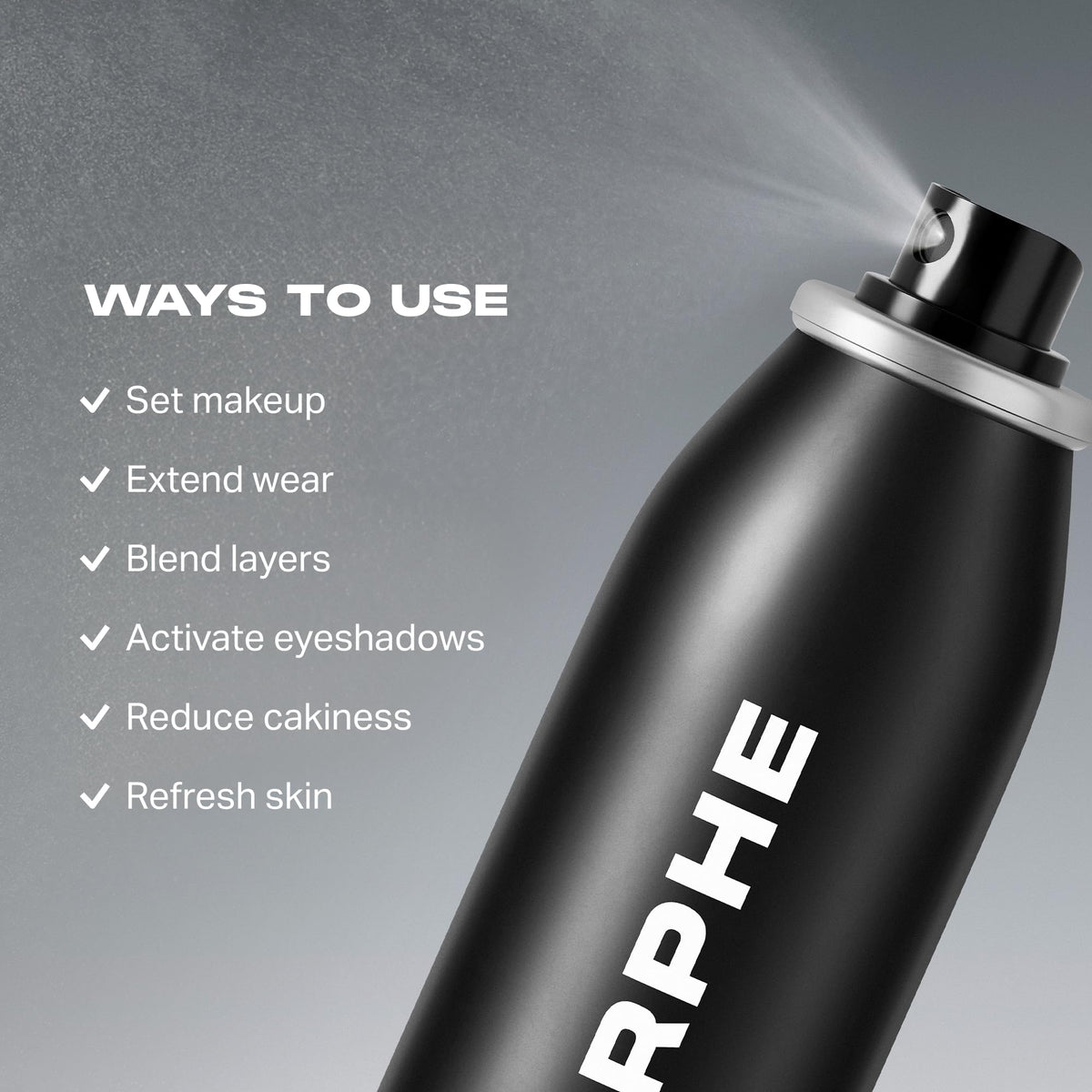 Morphe Continuous Setting Mist - Micro-Fine Makeup Setting Spray with a Natural Radiant Finish - Helps Makeup Resist Caking or Fading & Increases Wear of Foundation (2.8 fl oz) MORPHE