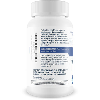 Pro Skin Probiotic - Skin Health Supporting Probiotic with Immune Support - Promote Healthy Skin Microbiome from Inside Out - Health Starts in the Gut - Support Reduced Breakouts, Redness, & Puffiness True You Health
