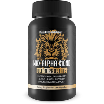 Max Alpha X10ND Ultra Prostate - T Prostate Support for Men - Promote Energy & Endurance - Blood Flow Support for Prostate Health with Vitamin D, Ginseng, Green Tea, & Zinc - Immune Support Benefits Happy Health Marketplace buy australia supplements