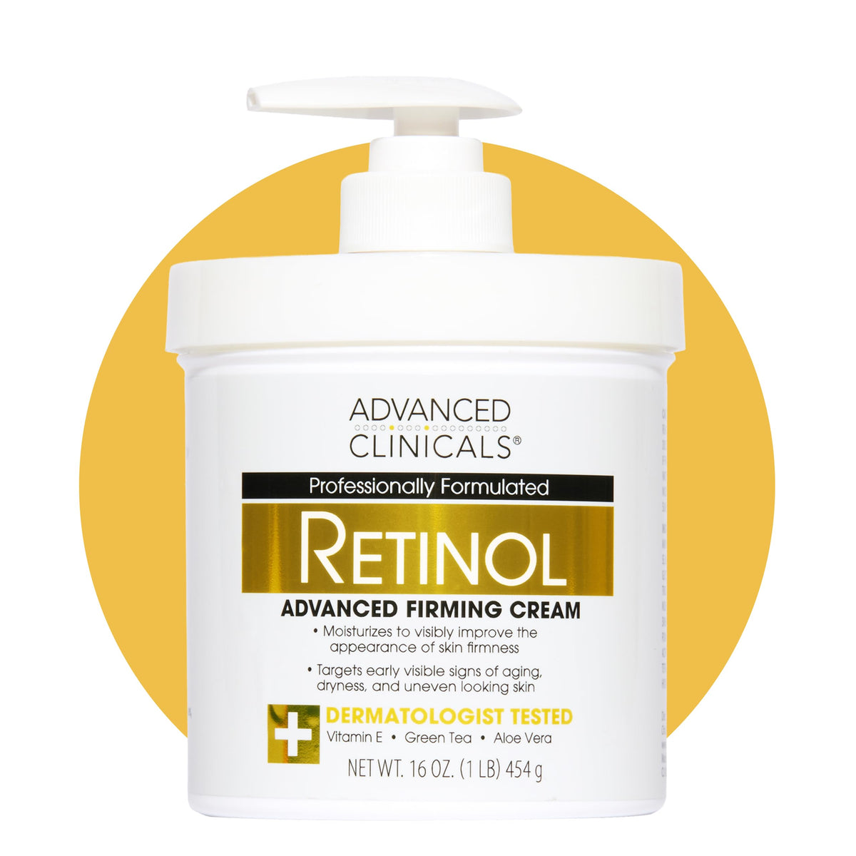 Advanced Clinicals Retinol Body Lotion & Face Moisturizer | Visible Anti Aging Skin Care Retinol Body Cream For Women & Men Targets Look Of Fine Lines, Wrinkles, & Crepe Looking Dry Skin, 16 Ounce Advanced Clinicals