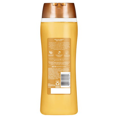 Suave Moisturizing Body Wash, with Milk & Honey and Vitamin E Extract, No Parabens, No Phtahaltes, 18 Oz Pack of 6 Suave