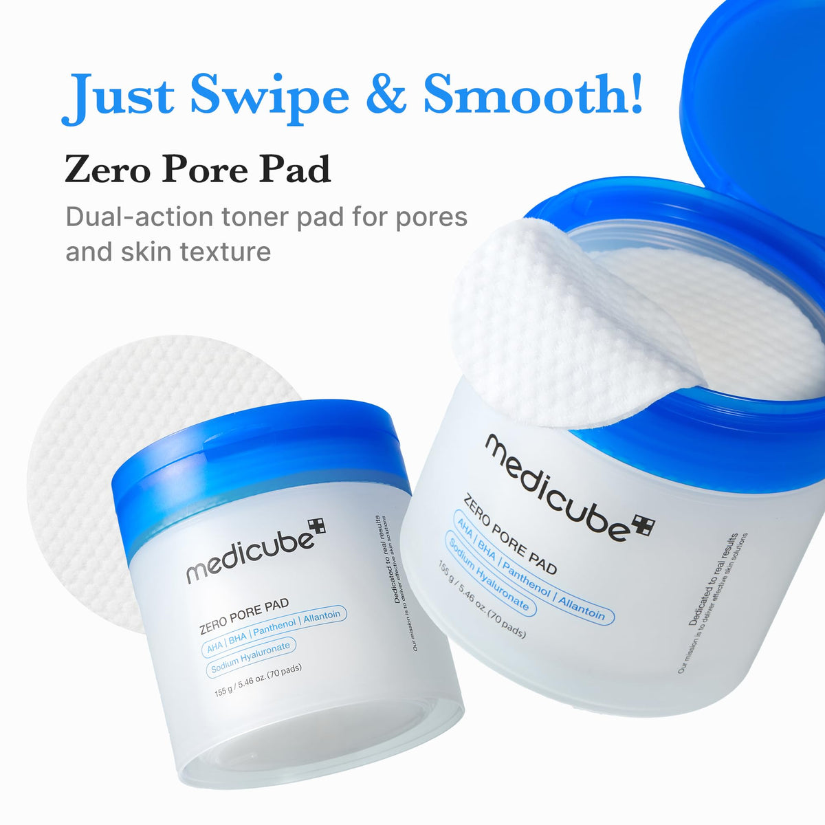 medicube Toner Pads Zero Pore Pad 2.0 for Exfoliation and Pore Care medicube