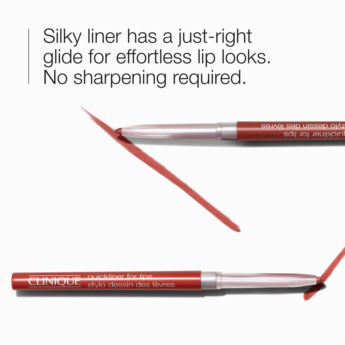 Clinique Long Lasting Quickliner Lip Liner | Non-Drying + No Sharpening, Black Honey Clinique