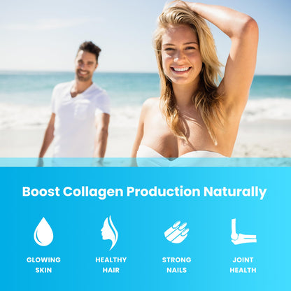 NutraChamps Collagen Boosting Gummies, Collagen Booster Gummy for Natural Collagen Production, Vegan Pectin Supplements Chews for Women & Men, NutraChamps