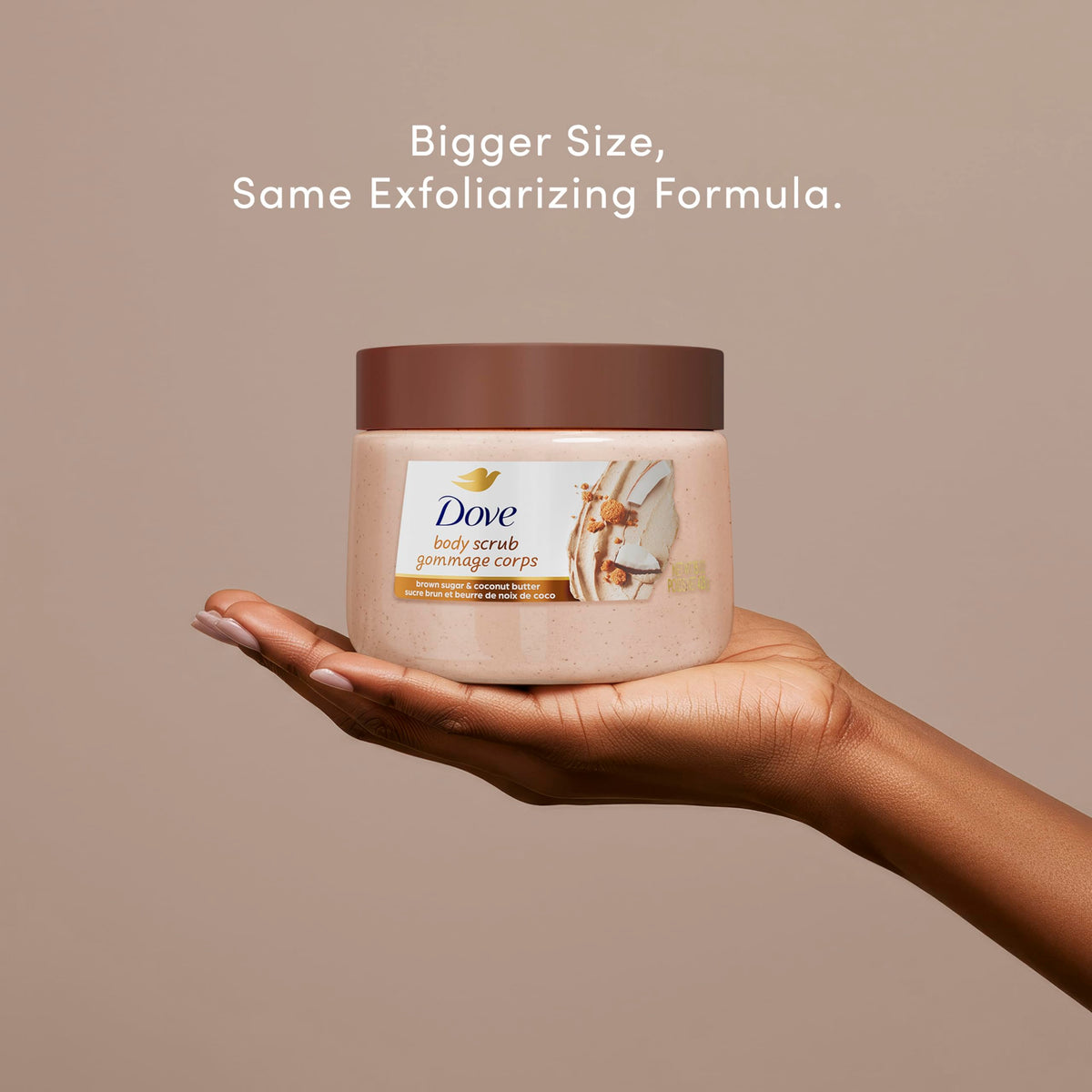 Dove Brown Sugar and Coconut Butter Body Scrub Exfoliates and Deeply 15 oz Dove
