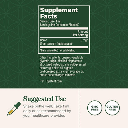 Global Healing Boron Supplement for Men and Women - 5 mg (2 Oz)
