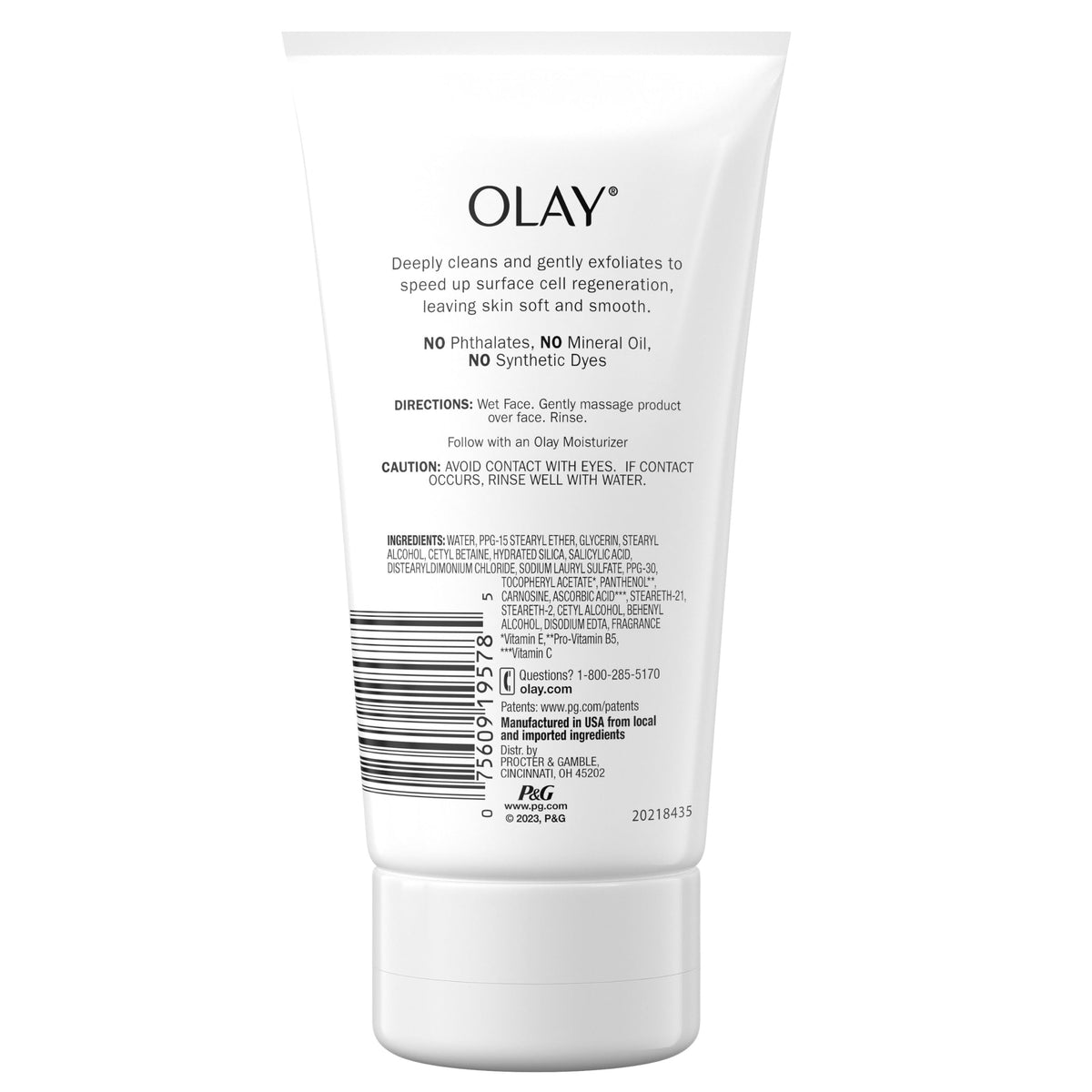 Olay Regenerist Cream Cleanser with Vitamin E, Facial Cleanser/Face Wash, 5 oz (Pack of 3) Olay