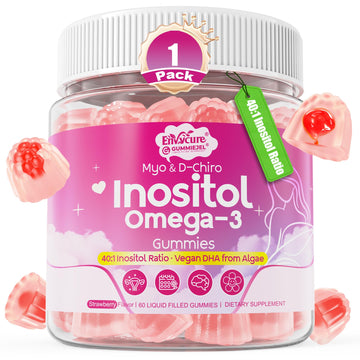 Myo-Inositol & D-Chiro Ideal 40:1, Inositol + Omega-3(3:1) Gummies, Hormone Balance for Women | Sugar Free Inositol Gummies w/Omega 3 DHA:EPA (3:1), Inositol Supplement for Cycle Health, Vegan, 60 Ct EnvyCure buy australia supplements